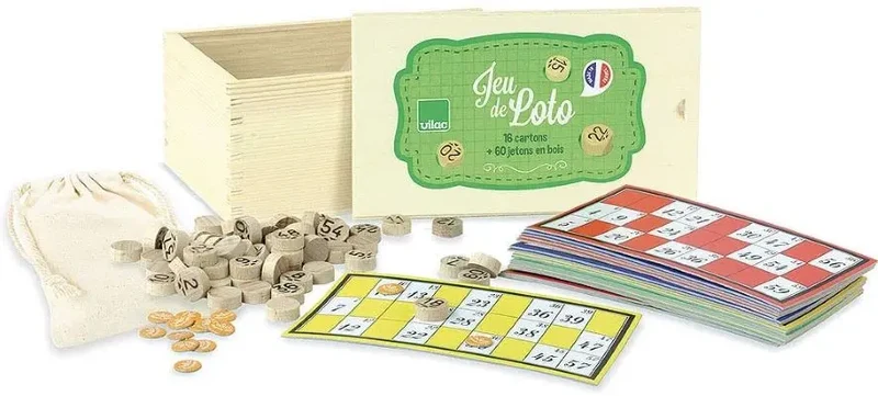 jeu de loto français en bois VILAC