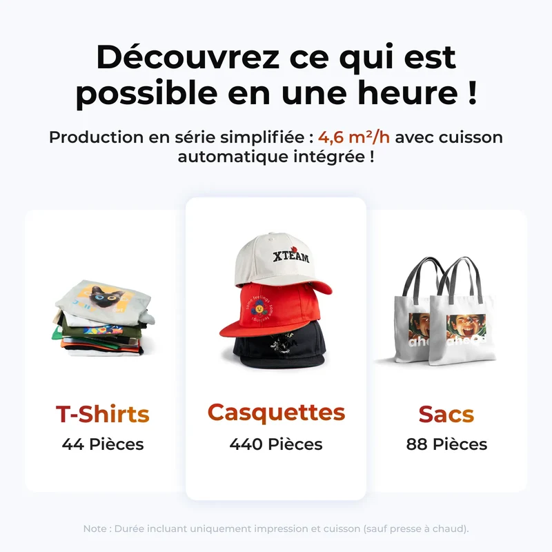 xTool Apparel Printer Plus- Imprimante Textile DTF en un clic