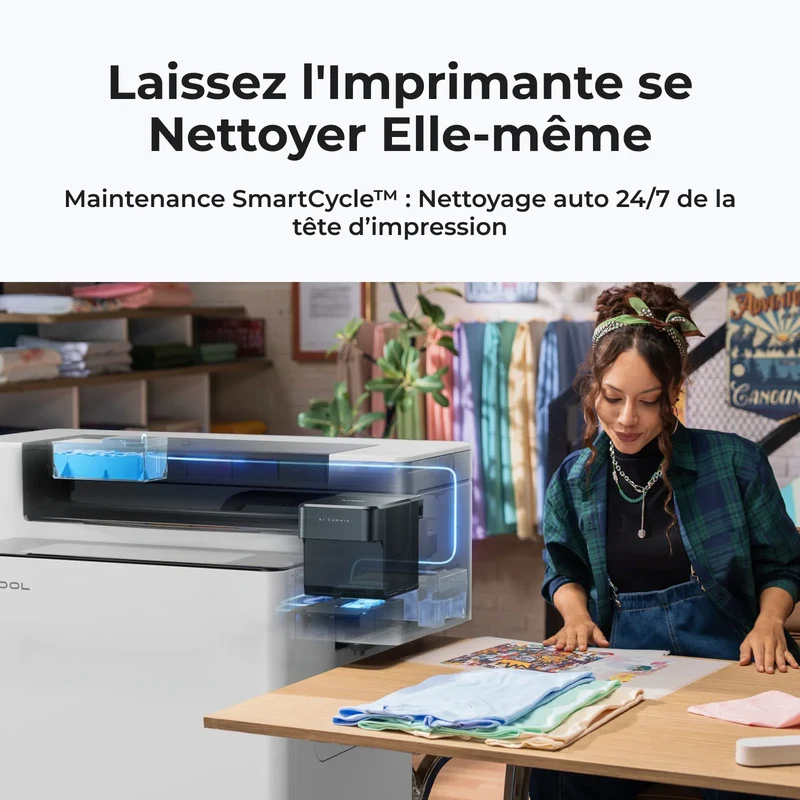 xTool Apparel Printer Plus- Imprimante Textile DTF en un clic