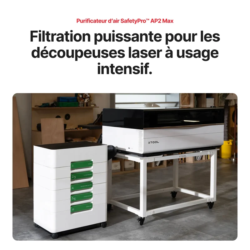 xTool P3 – Découpeur laser CO2 80 W avec Automatisation Intelligente