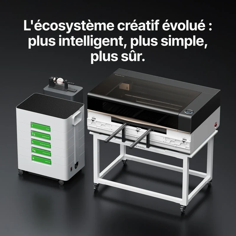 xTool P3 – Découpeur laser CO2 80 W avec Automatisation Intelligente