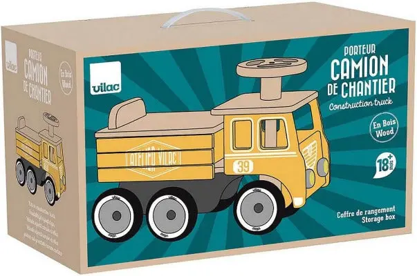 porteur camion de chantier en bois Vilac
