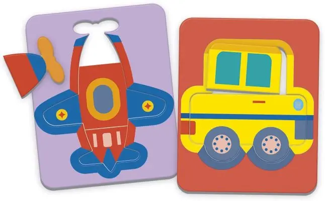 Little Match - Véhicules, mini puzzles educatifs