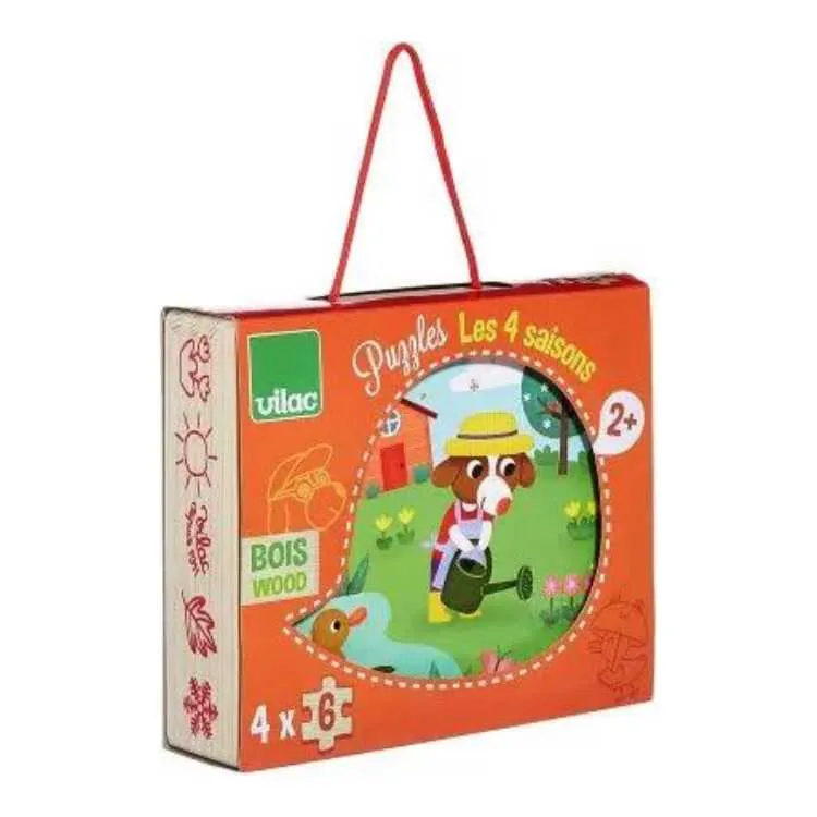 puzzle en bois pour enfant les 4 saisons