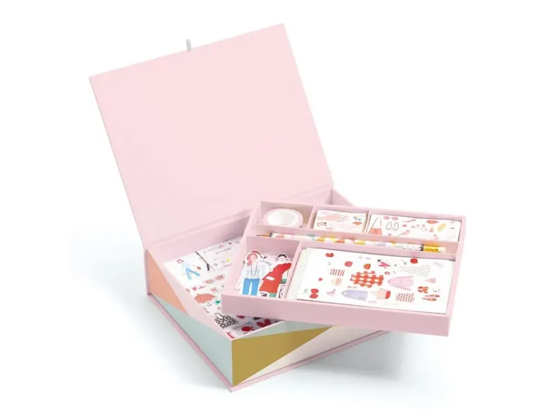 Grand coffret de papeterie Djeco Tinou de Lovely