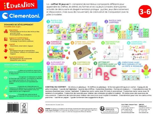 Coffret 10 jeux en 1