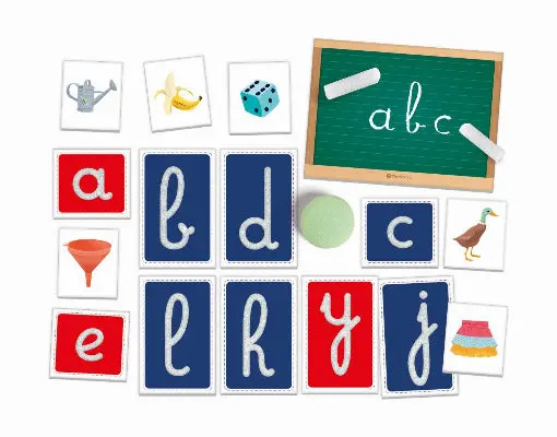 jeu Montessori alphabet lettres tactiles