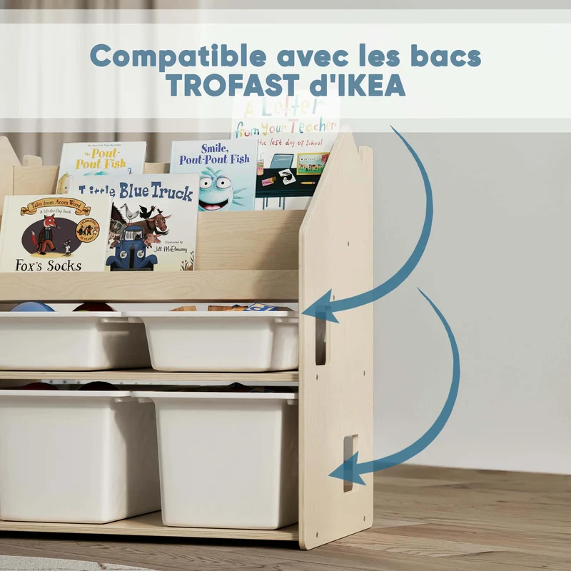 Étagère Montessori 2 en 1