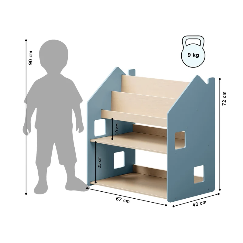 Étagère Montessori 2 en 1