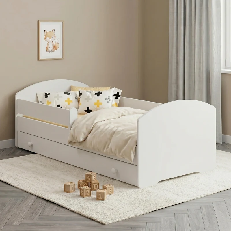 Lit enfant LUK-ONE avec bibliothèque, Ensemble BusyKids