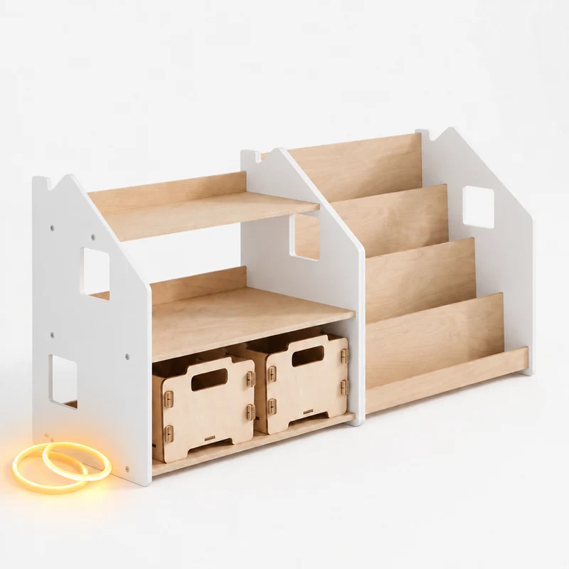 Lit superposé DREAM-HOUSE avec composition au choix, Ensemble BusyKids