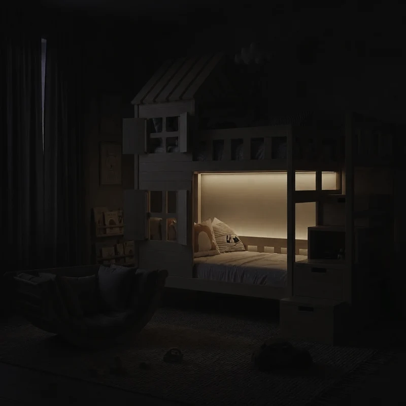 Lit superposé DREAM-HOUSE avec composition au choix, Ensemble BusyKids