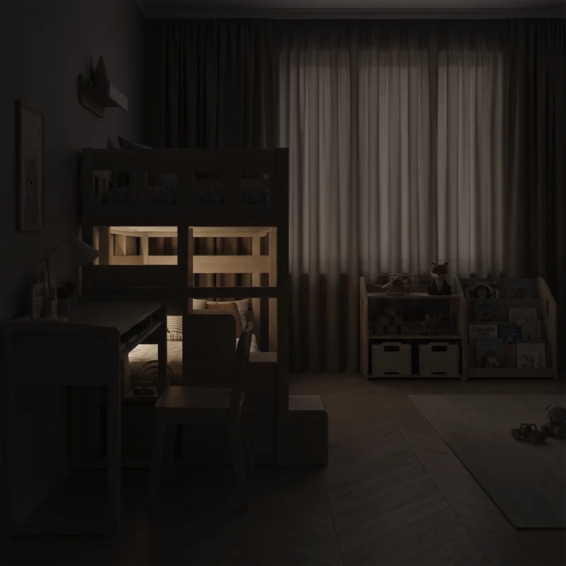 Lit superposé TOTO-TWIN MAX avec composition au choix, Ensemble BusyKids
