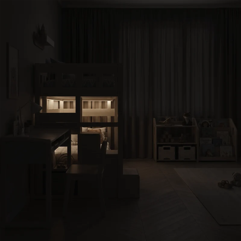 Lit superposé TOTO-TWIN MAX avec composition au choix, Ensemble BusyKids