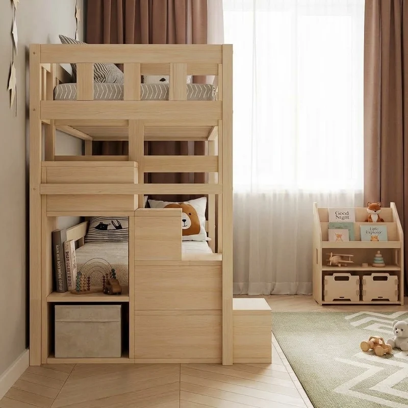 Lit superposé TOTO-TWIN MAX avec composition au choix, Ensemble BusyKids