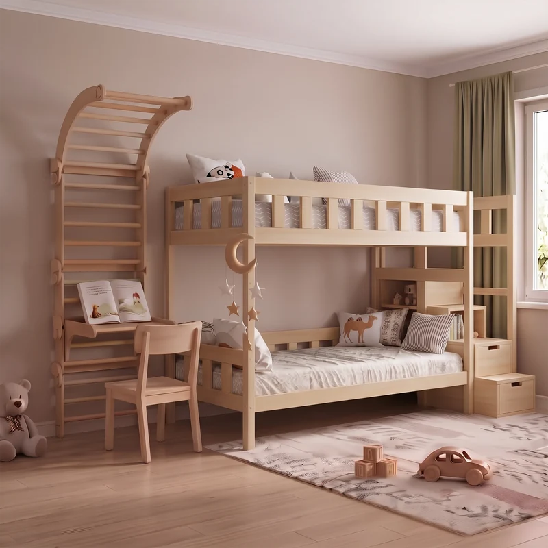 Lit superposé TOTO-TWIN MAX avec composition au choix, Ensemble BusyKids