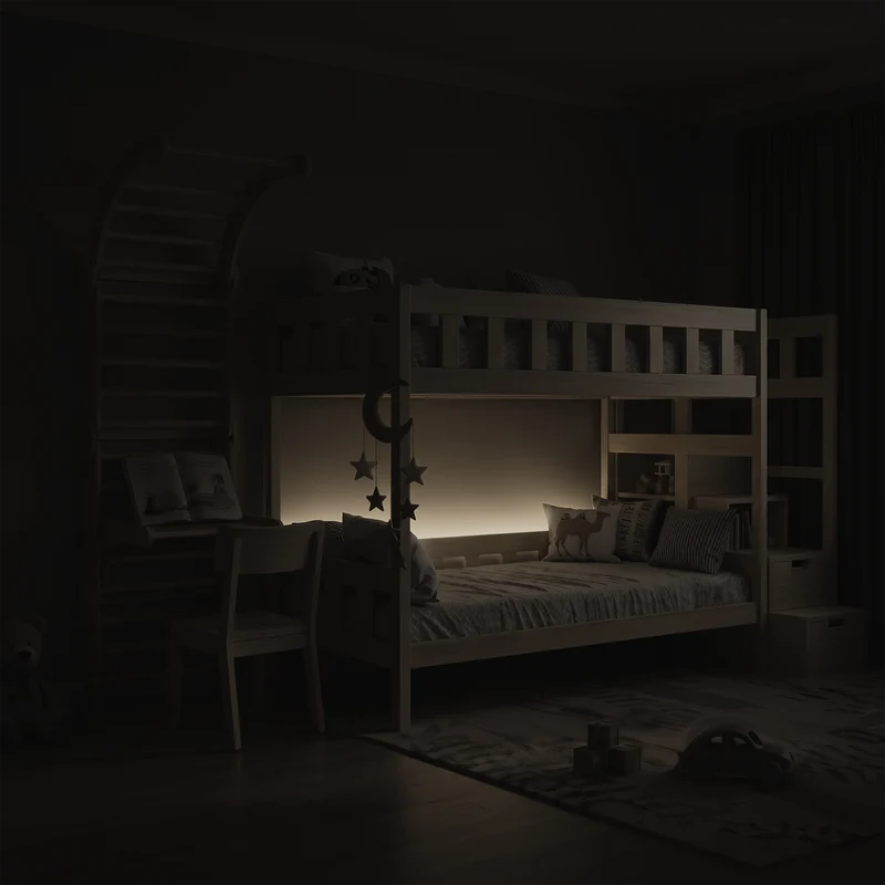 Lit superposé TOTO-TWIN MAX avec composition au choix, Ensemble BusyKids