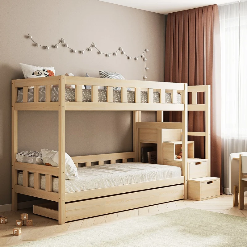 Lit superposé TOTO-TWIN MAX avec composition au choix, Ensemble BusyKids