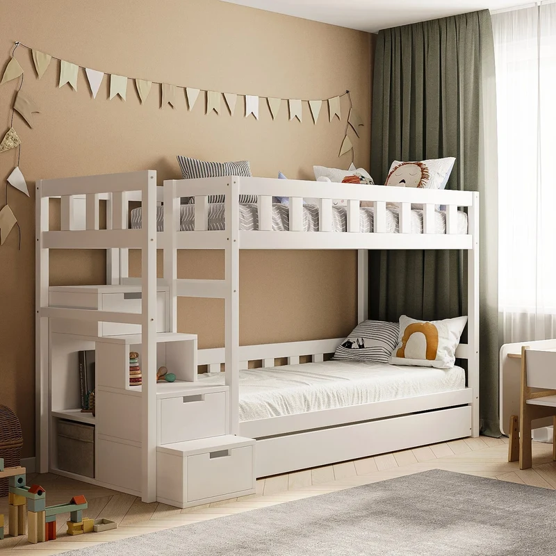 Lit superposé TOTO-TWIN MAX avec composition au choix, Ensemble BusyKids
