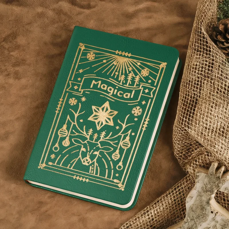 Carnet A5 en similicuir PU gravable au laser (100 pages)