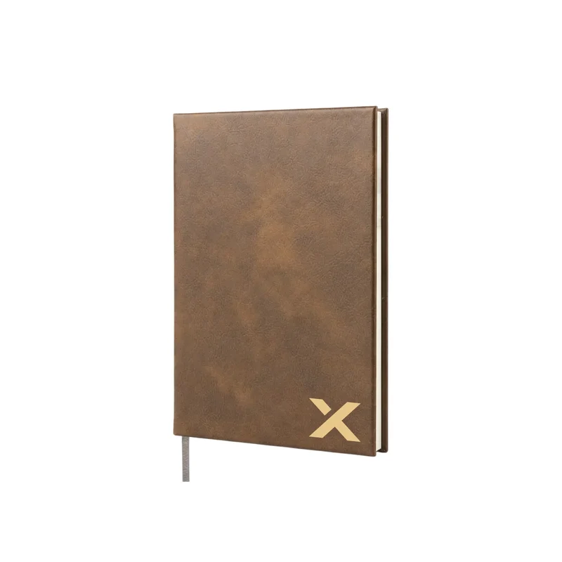Carnet A5 en similicuir PU gravable au laser (100 pages)