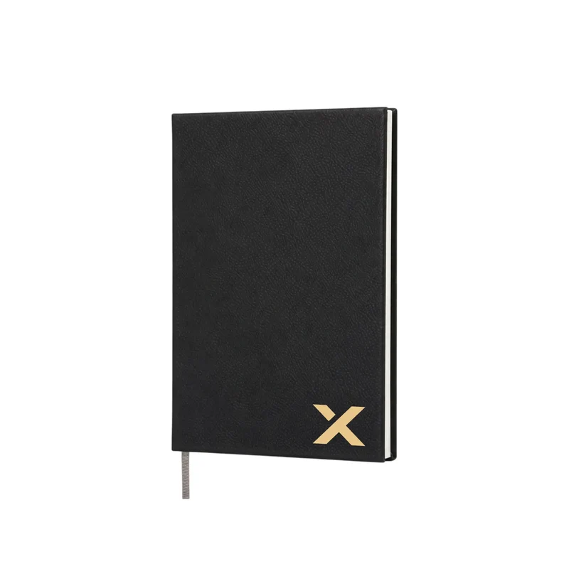 Carnet A5 en similicuir PU gravable au laser (100 pages)