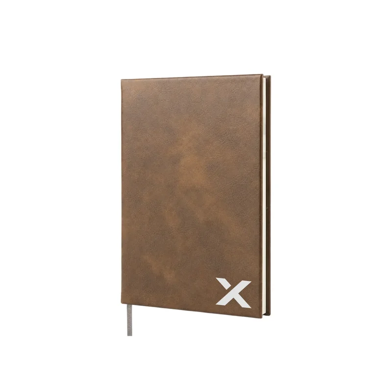 Carnet A5 en similicuir PU gravable au laser (100 pages)