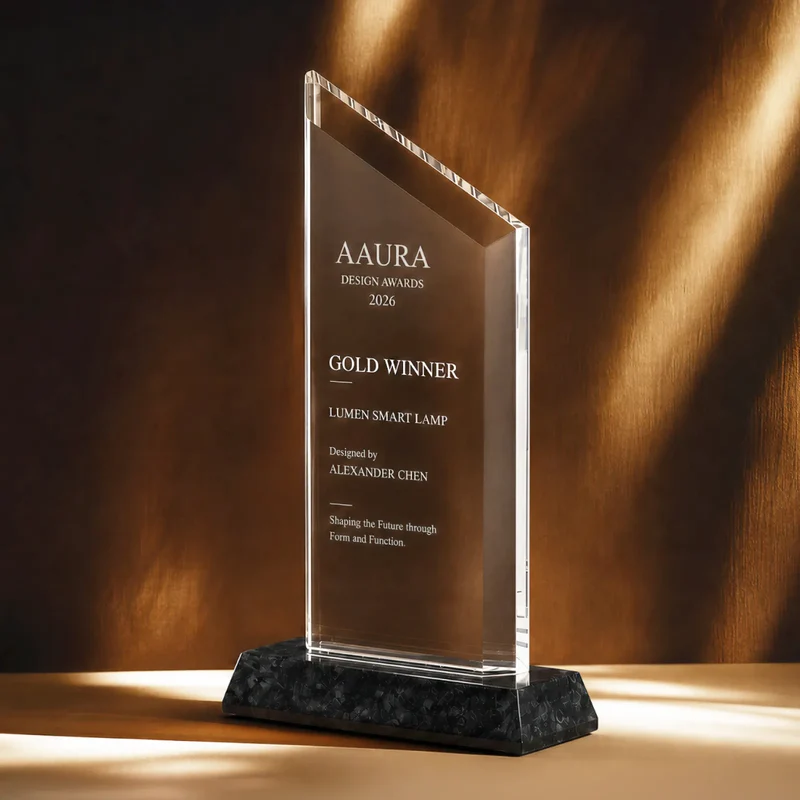 Trophée K5 trapézoïdal avec socle en marbre Sélection xTool