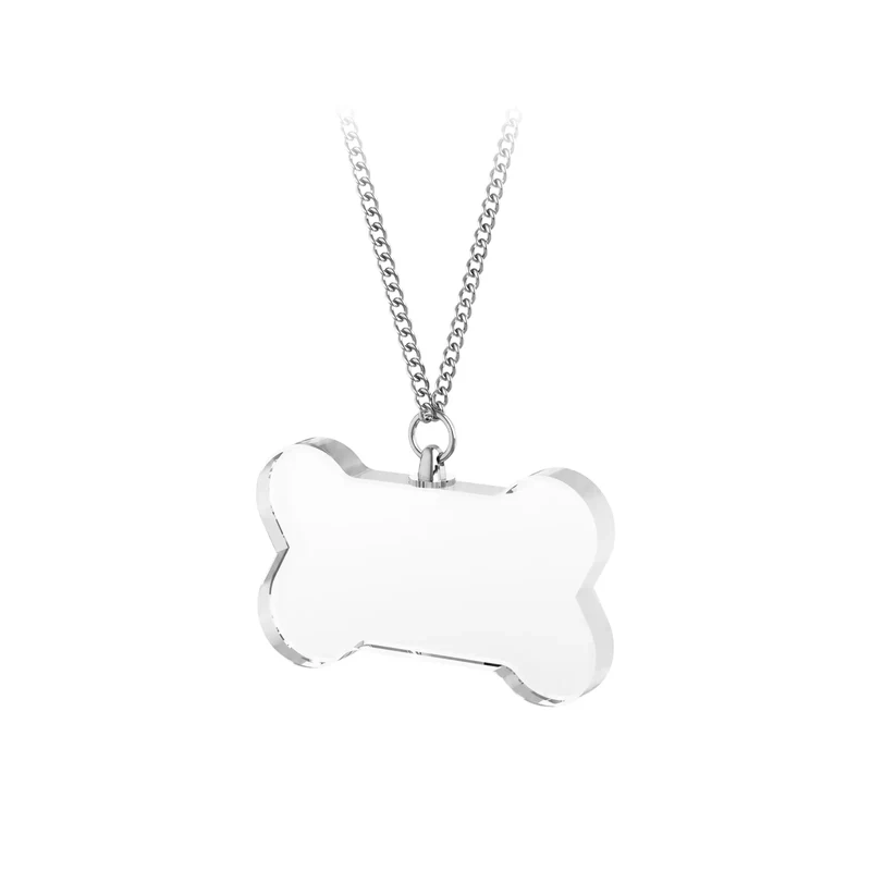 Collier Pendentif en Forme d'Os en Cristal K5 (2 pcs)