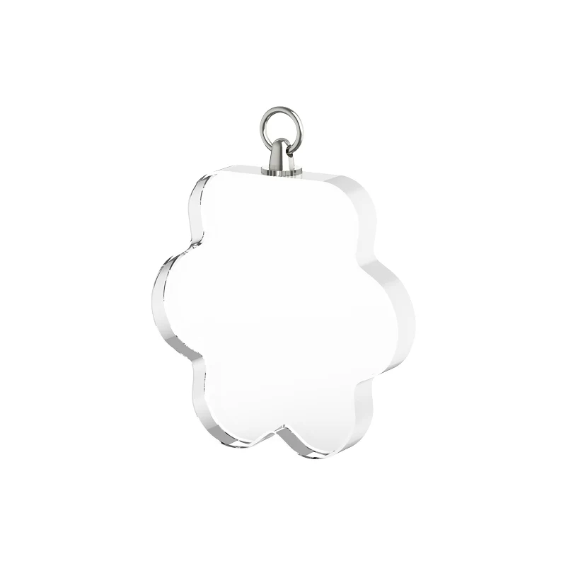 Collier Pendentif Empreinte de Patte en Cristal K5 (2 pcs)