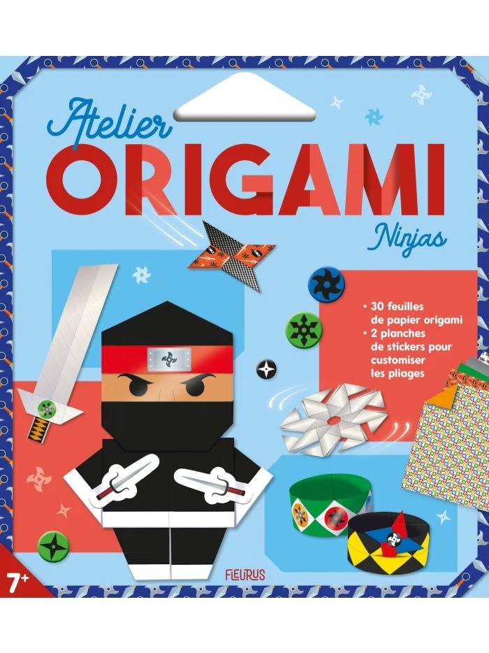 Atelier Origami – Ninjas | 30 Feuilles, Modèles Manga & Stickers