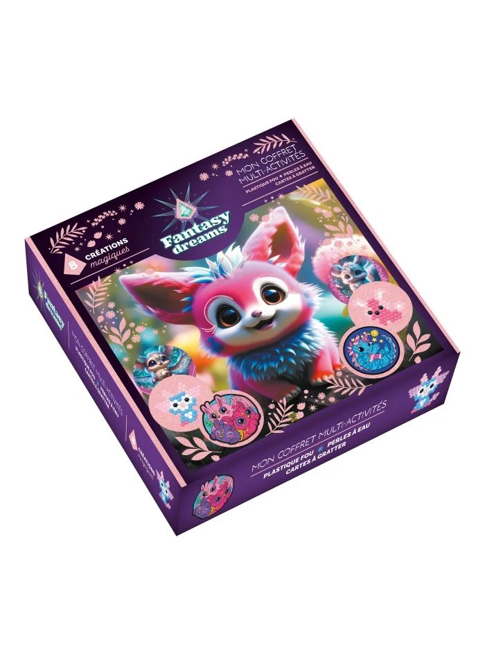 Coffret Multi-Activités Fantasy Dreams – Perles à Eau, Plastique Fou & Cartes à Gratter