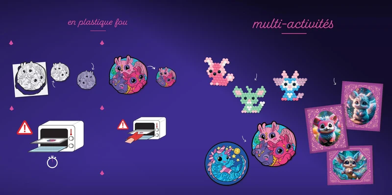 Coffret Multi-Activités Fantasy Dreams – Perles à Eau, Plastique Fou & Cartes à Gratter
