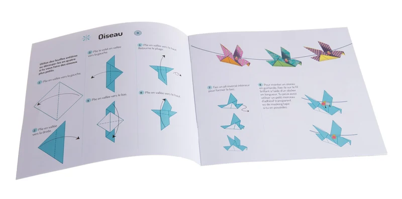 Atelier Origami – Guirlandes Brillantes | 30 Feuilles, Stickers & Modèles