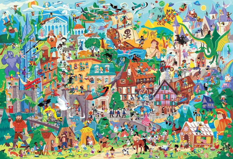 Cherche et Trouve – 127 Héros à Trouver | Poster Géant + Stickers