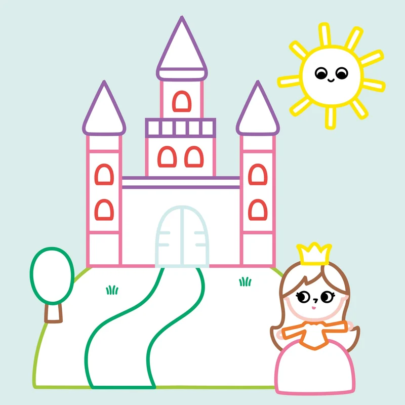 Mes Premiers Coloriages Sans Dépasser – Princesses et Licornes | Maternelle