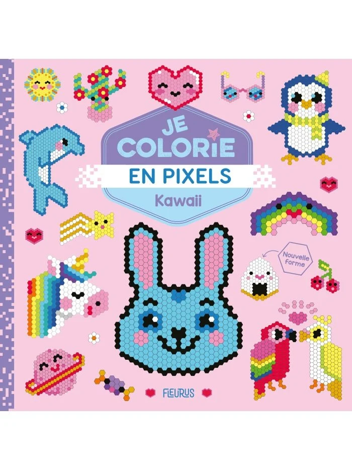 Je Colorie en Pixels Kawaii – Coloriages Mystères sur Grilles Hexagonales