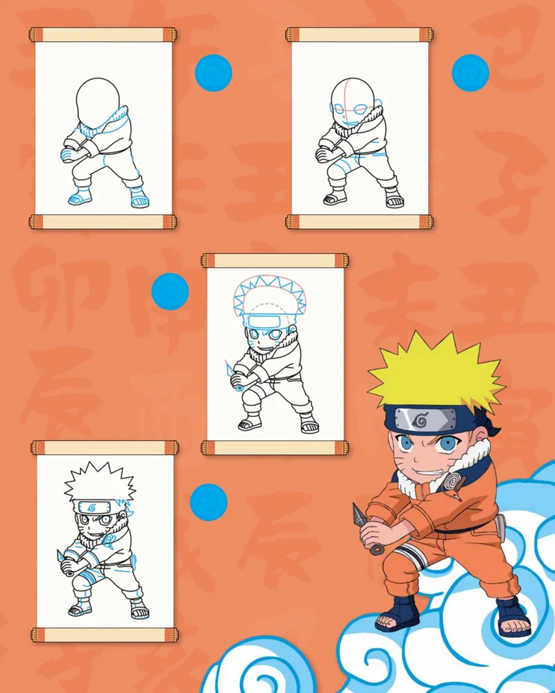 Apprends à Dessiner Naruto – Chibis Vol. 2 | Livre de Dessin Manga Officiel