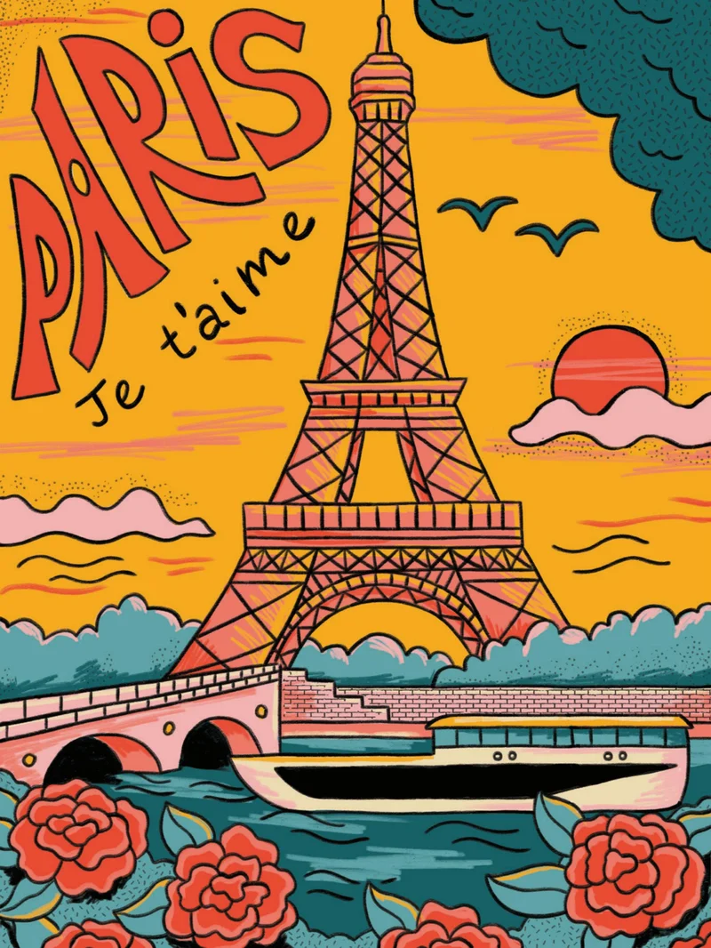 Villes de Rêve – 12 Affiches à Colorier 30x40 cm | Livre de Coloriage Adulte