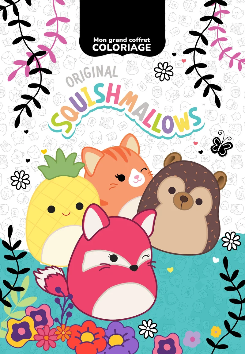 Mon Grand Coffret Coloriage Squishmallows – Jeux, Stickers & 5 Feutres
