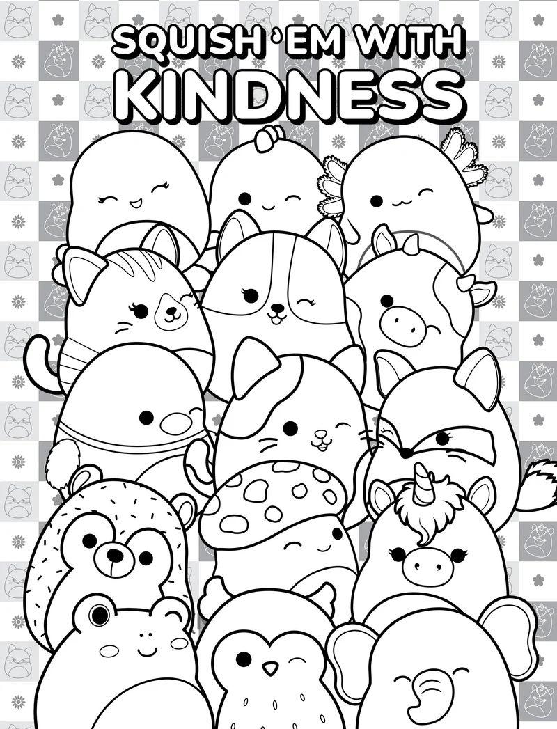 Mon Grand Coffret Coloriage Squishmallows – Jeux, Stickers & 5 Feutres