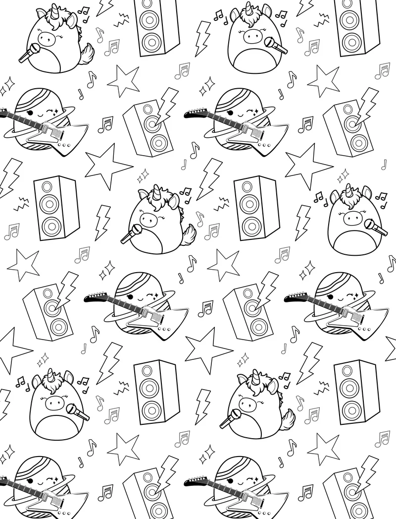 Mon Grand Coffret Coloriage Squishmallows – Jeux, Stickers & 5 Feutres