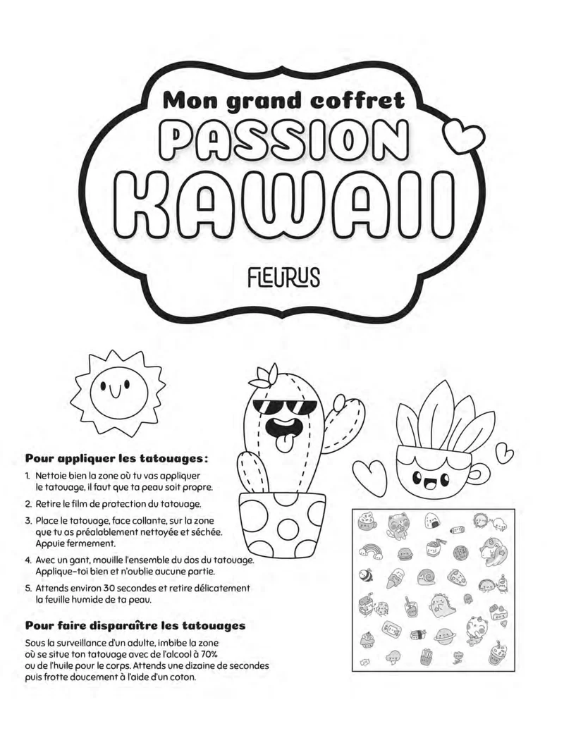 Mon Grand Coffret Passion Kawaii – Dessin, Feutres Pastel & Tatouages