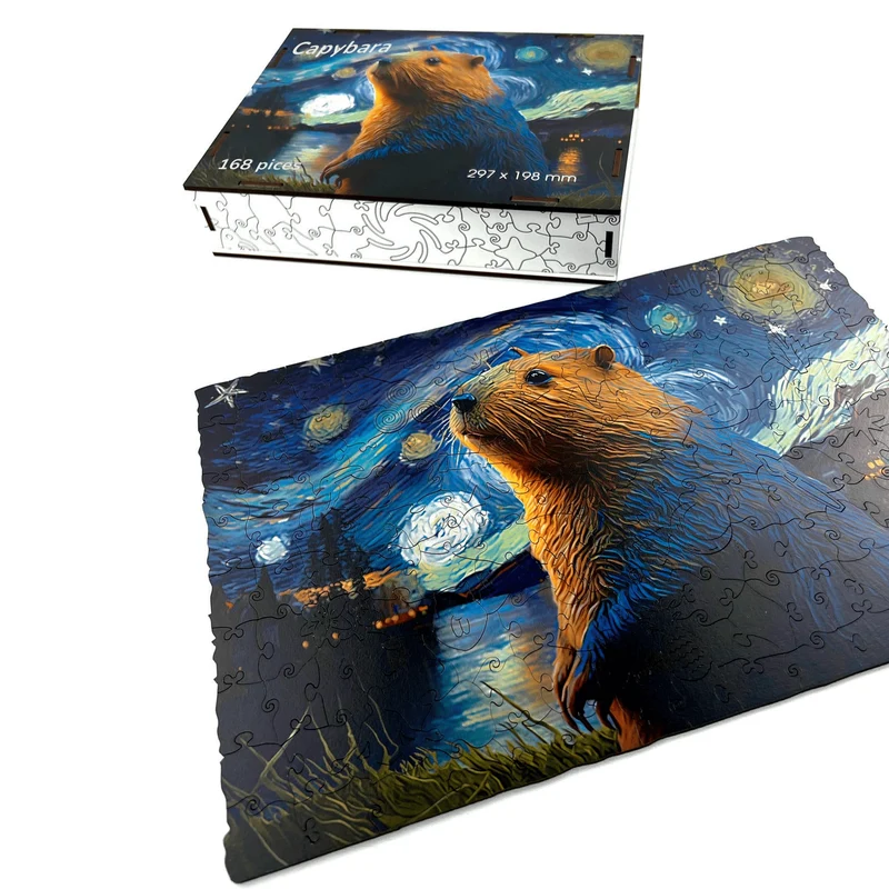 Puzzle en bois Capybara BusyKids