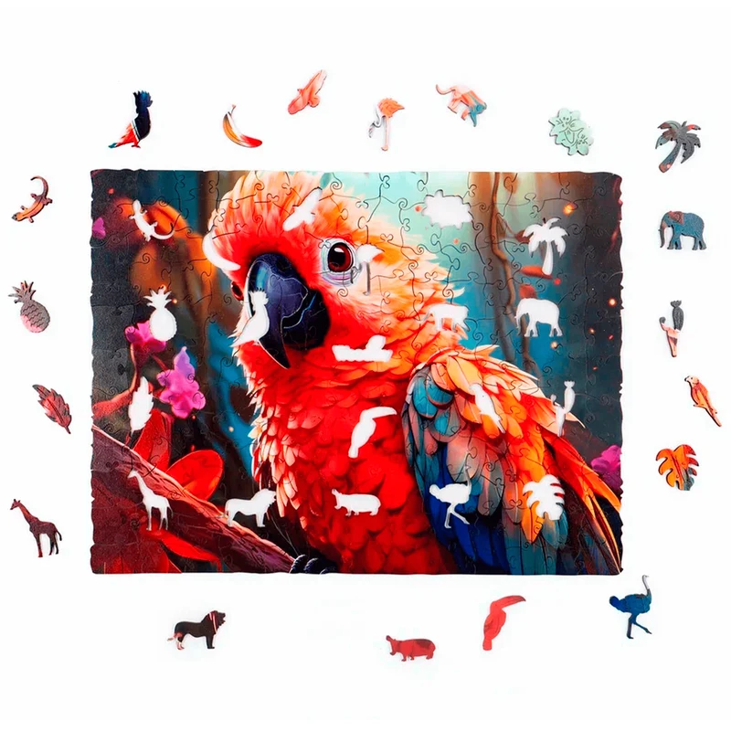 Puzzle en bois Perroquet BusyKids