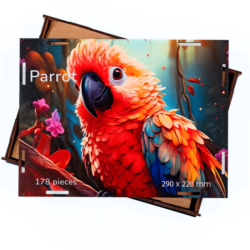 Puzzle en bois Perroquet BusyKids