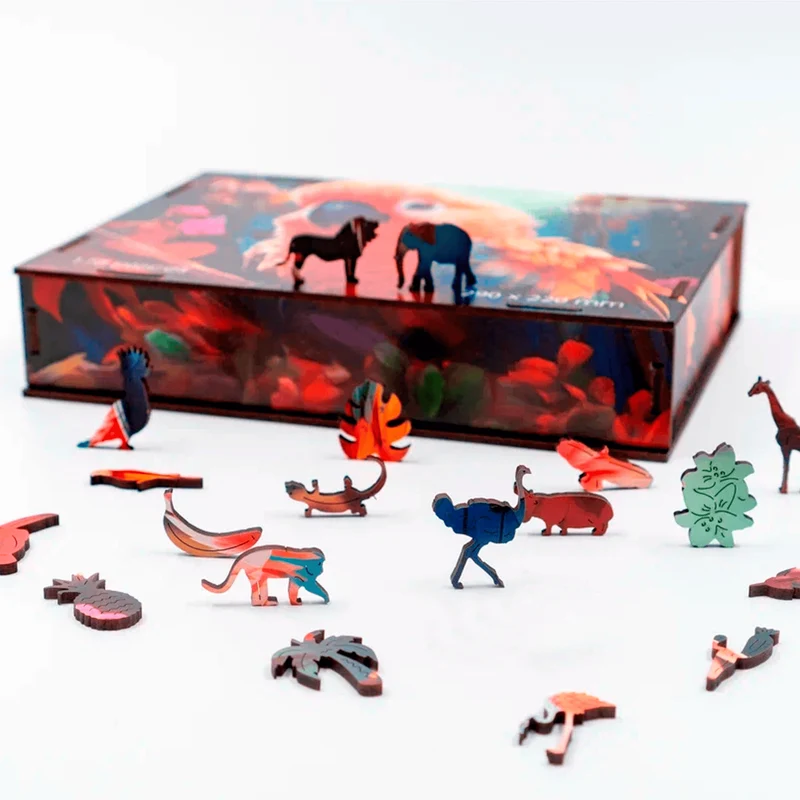 Puzzle en bois Perroquet BusyKids