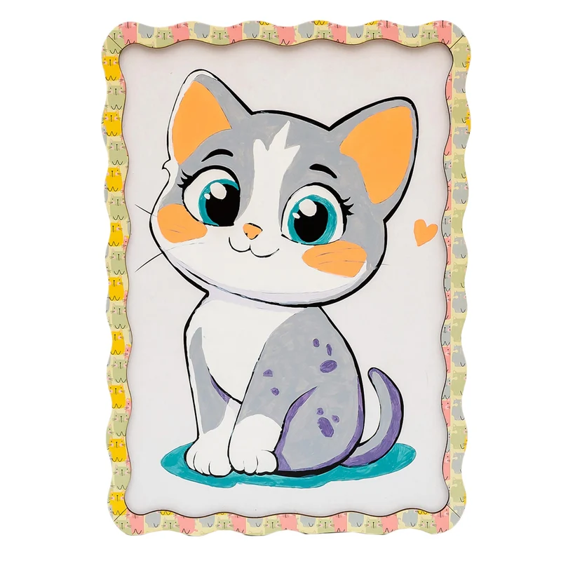 Kit créatif Peinture par numéros Chaton BusyKids
