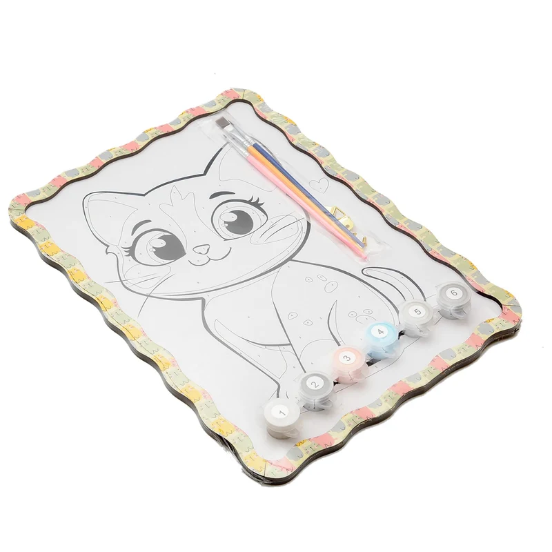 Kit créatif Peinture par numéros Chaton BusyKids
