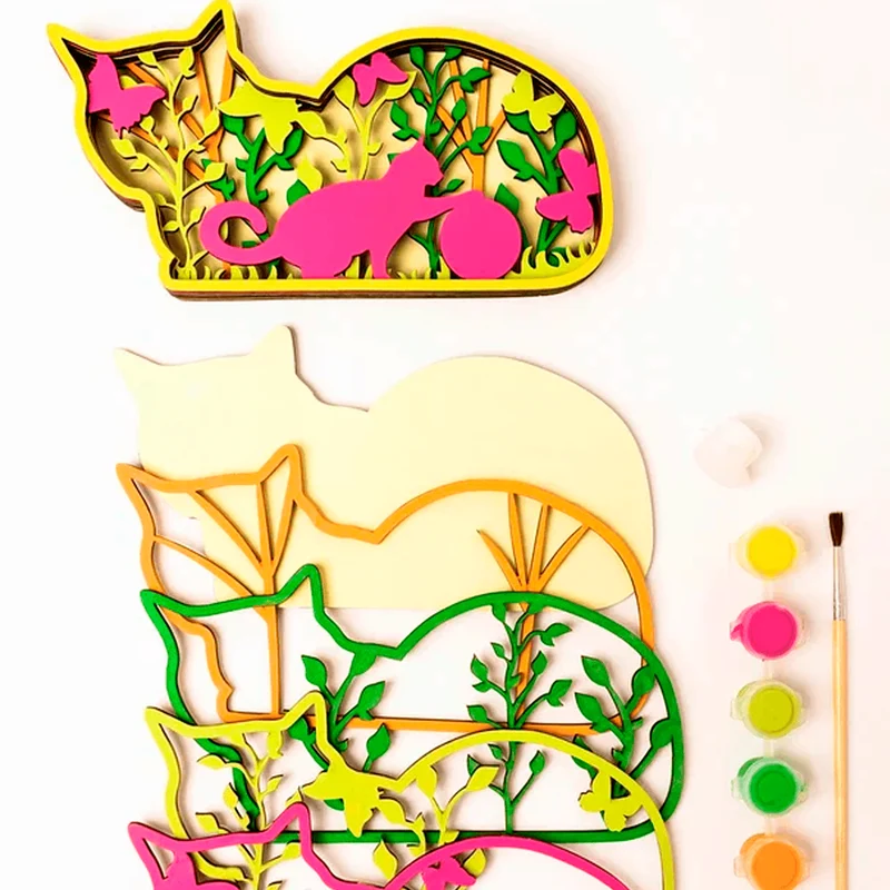 Puzzle en bois Chaton BusyKids
